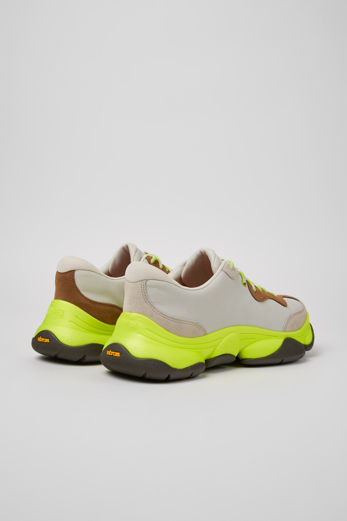 Twins Sneakers multicolores de piel y nobuk para hombre.