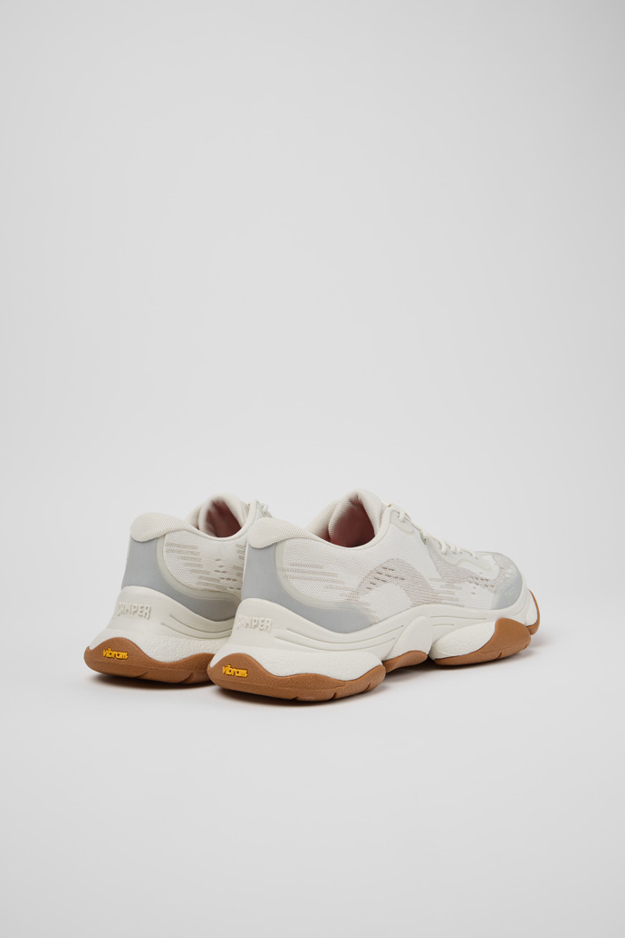 Back view of Karst 2 White Recycled Engineered Materials Sneakers for Men.