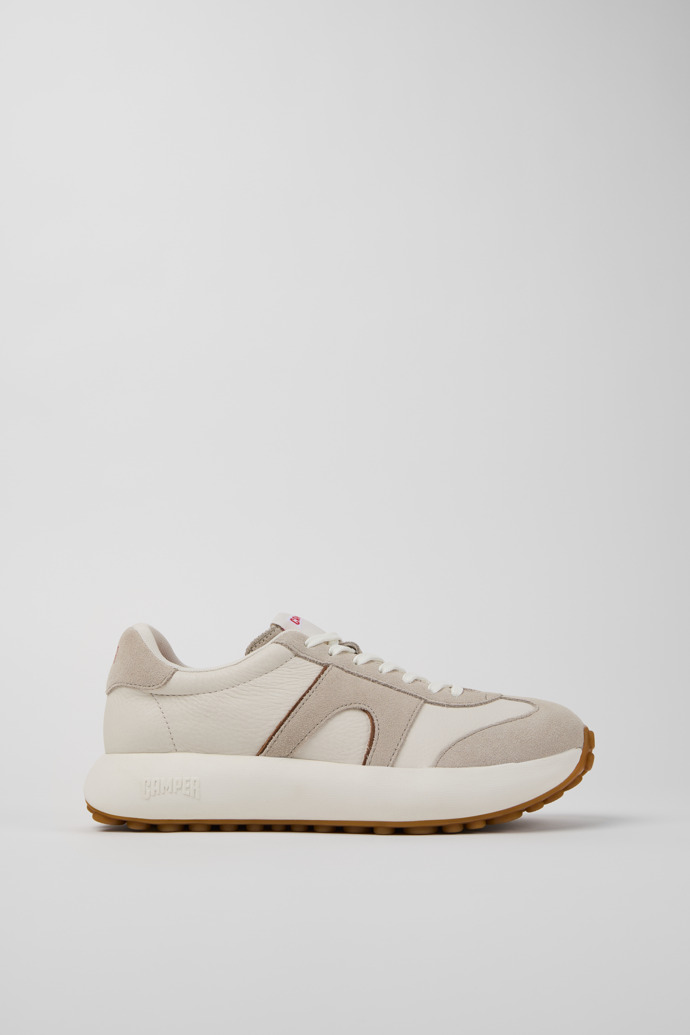 Side view of Pelotas Athens Multicolor Leather and Nubuck Sneakers for Men.