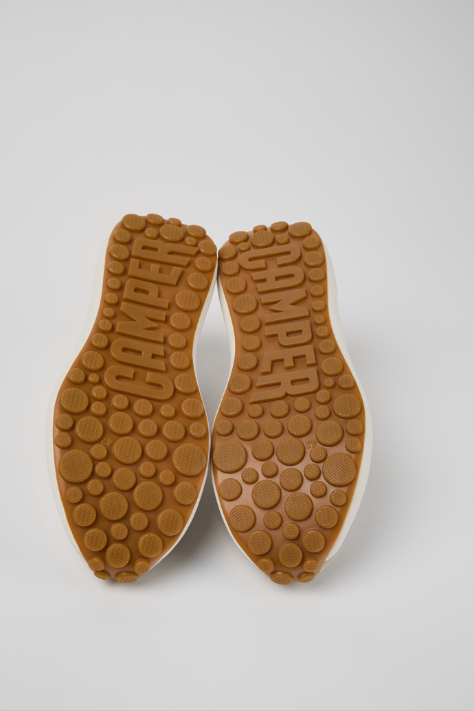 The soles of Pelotas Athens Multicolor Leather and Nubuck Sneakers for Men.