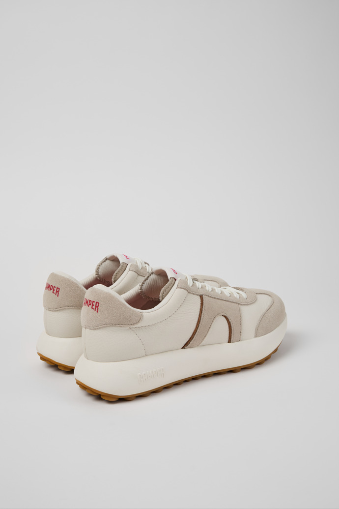 Back view of Pelotas Athens Multicolor Leather and Nubuck Sneakers for Men.