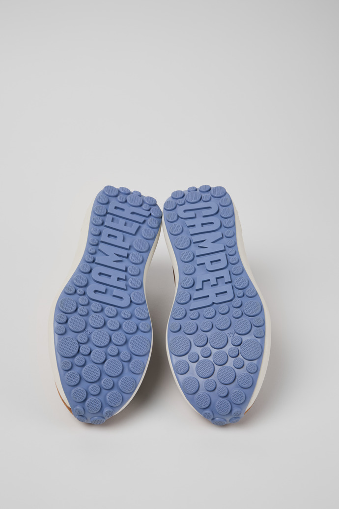 The soles of Pelotas Athens Multicolor Leather and Nubuck Sneakers for Men.