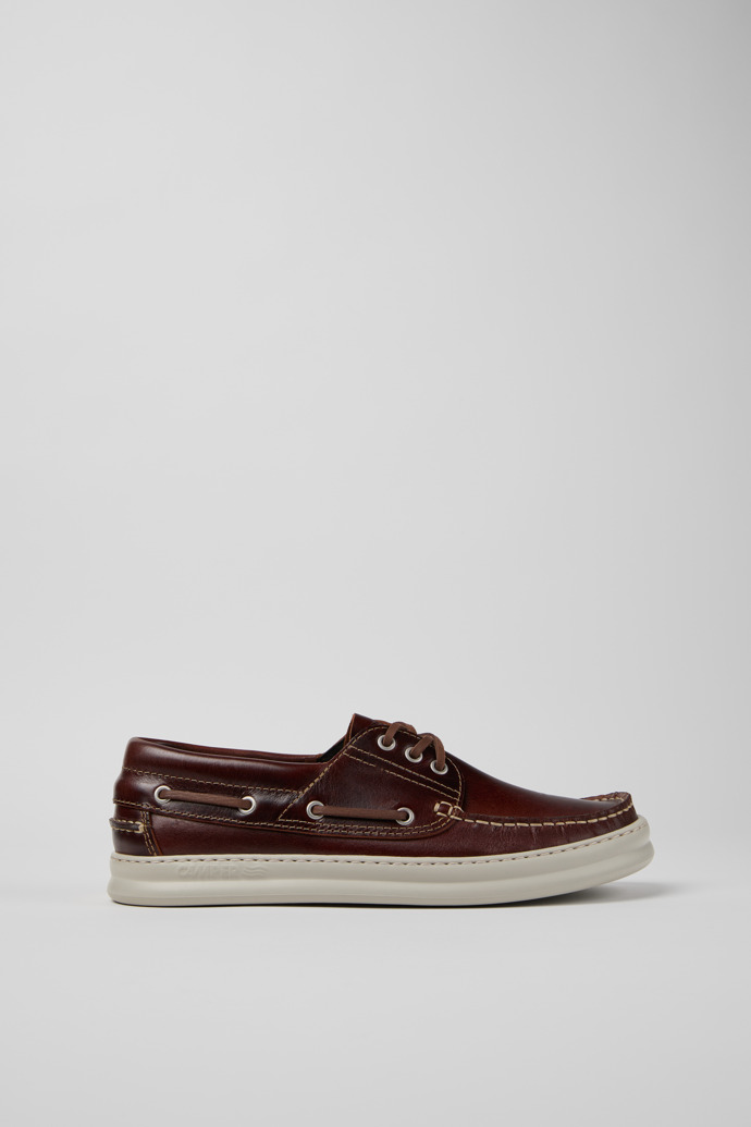 Runner Mocasines de nobuk marrón para hombre.