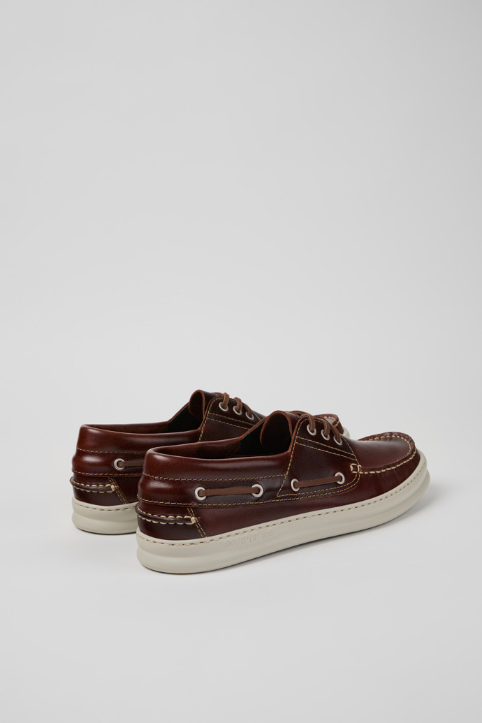 Runner Mocasines de nobuk marrón para hombre.