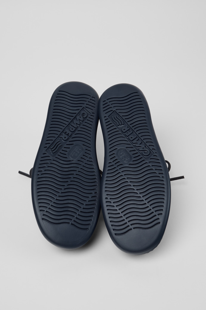 Runner Mocassins en cuir bleu pour homme.