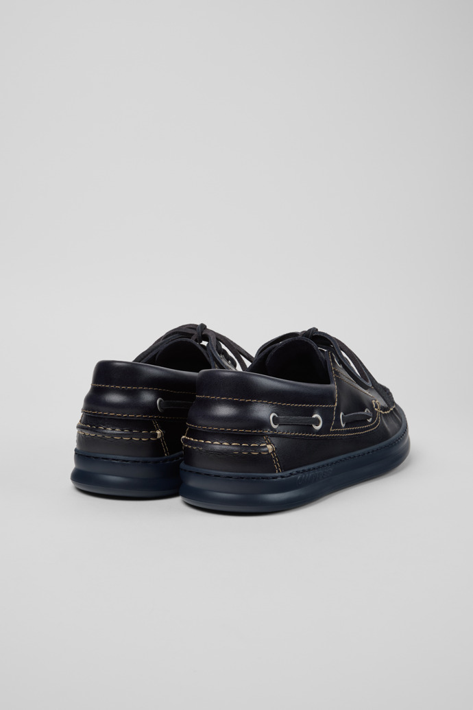 Runner Mocassins en cuir bleu pour homme.
