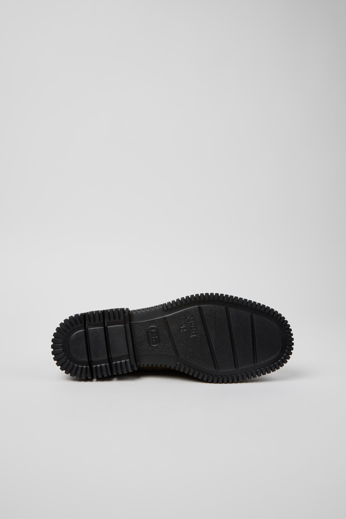 The soles of Pix Green Suede Shoes for Men.