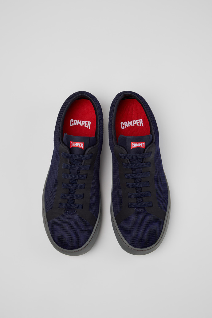 Peu Touring Sneakers técnicas y piel azul para hombre.