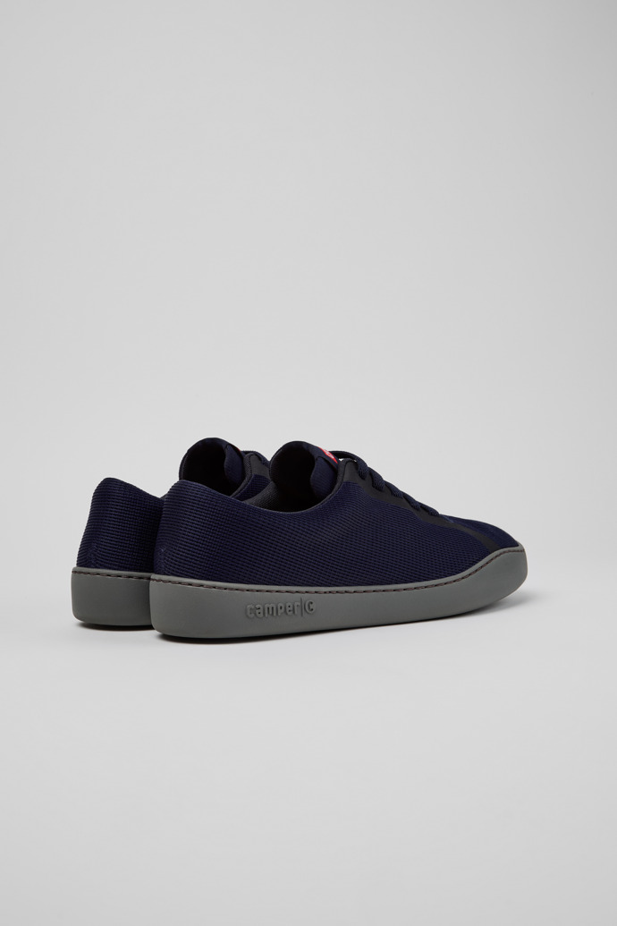 Peu Touring Sneakers técnicas y piel azul para hombre.