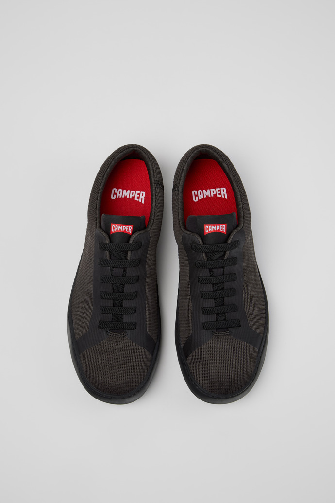 Overhead view of Peu Touring Gray Recycled Engineered Materials Sneakers for Men.