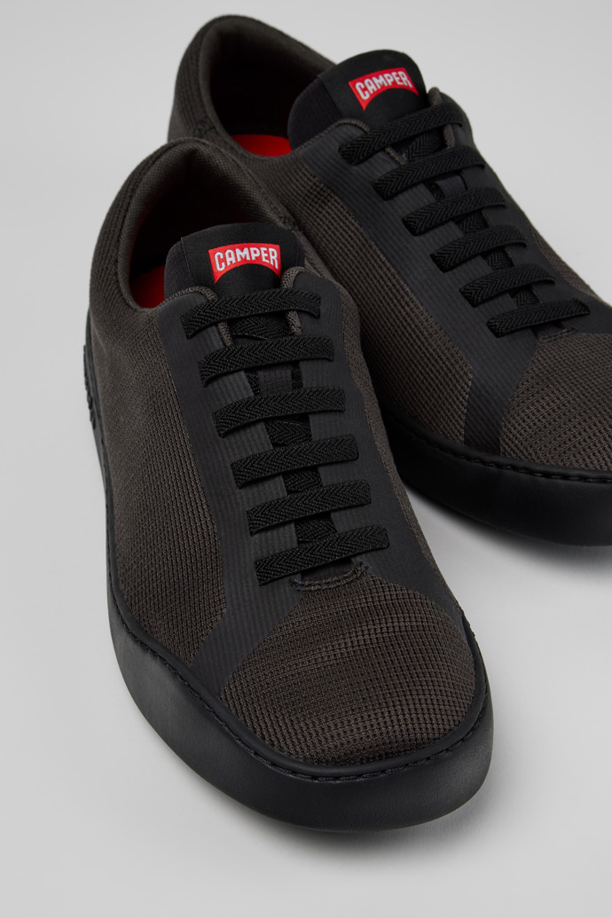 Close-up view of Peu Touring Gray Recycled Engineered Materials Sneakers for Men.