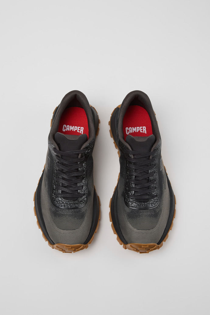 Drift Trail Sabatilles de materials tècnics reciclats i de pell en negre i gris Per a home.