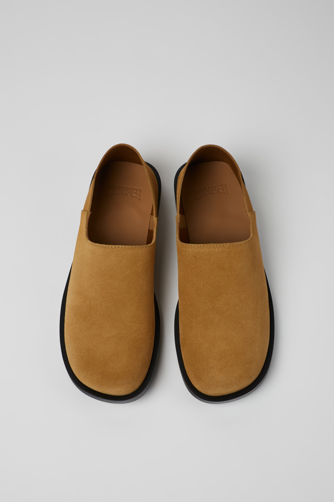 Overhead view of Don Brown Suede Leather Shoes for Men.