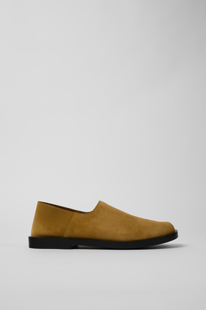 Side view of Don Brown Suede Leather Shoes for Men.