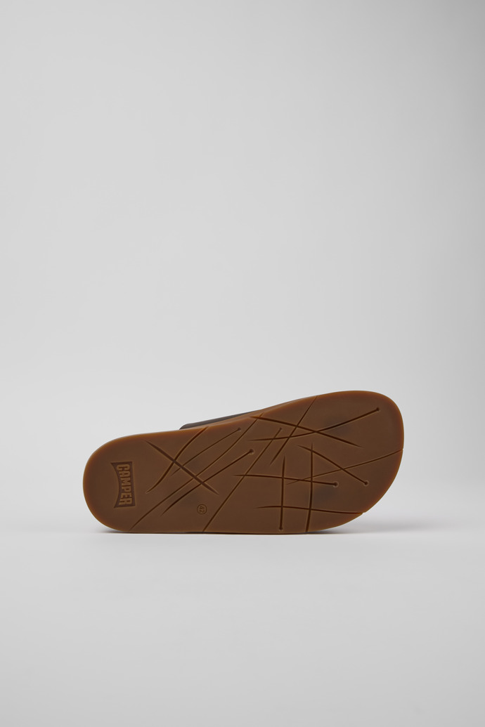 Lluc Sandal Sandalias de piel marrones para hombre.