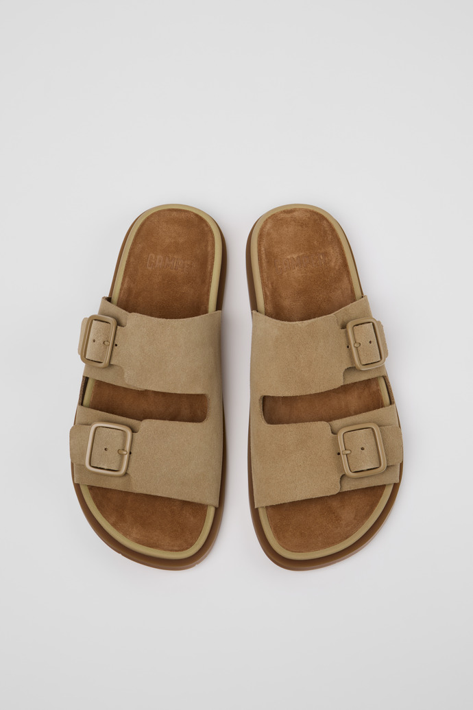 Lluc Sandal Sandali Da uomo in pelle scamosciata marroni.