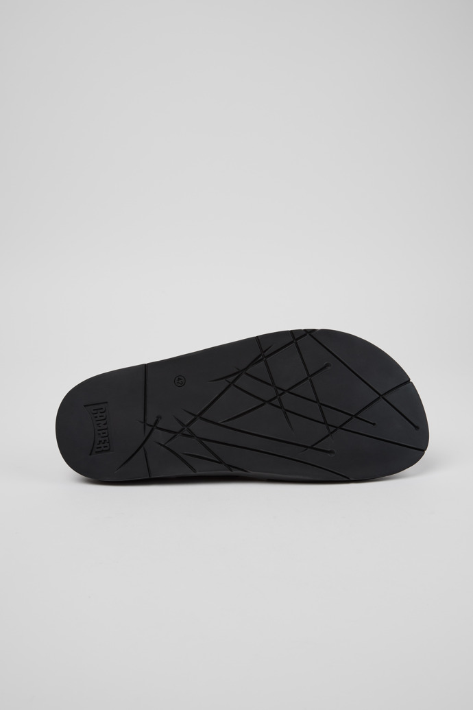 Lluc Sandal Schwarze Ledersandalen für Herren.