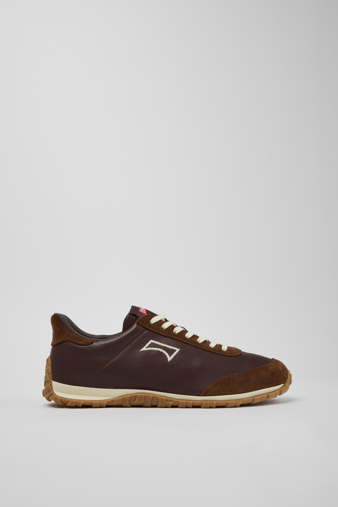 Drift Walk Braune Leder- und Nubuk-Sneaker für Herren.