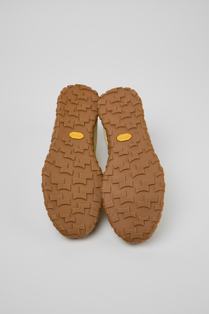 Drift Walk Beige Leder- und Nubuk-Sneaker für Herren.