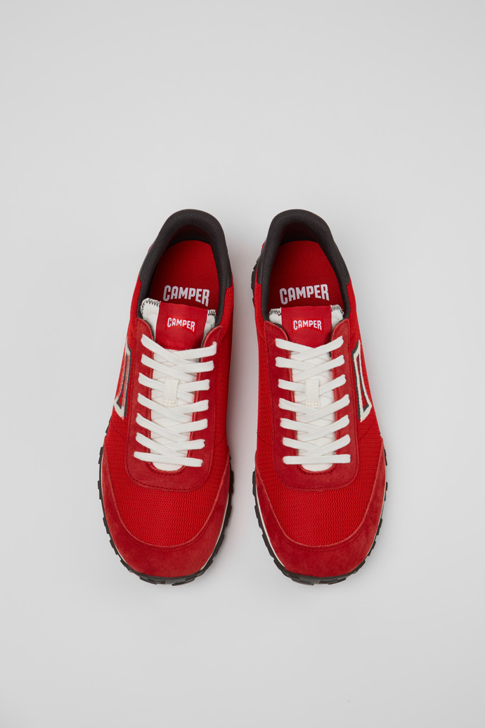 Overhead view of Drift Walk Multicolor Textile and Nubuck Sneakers for Men.