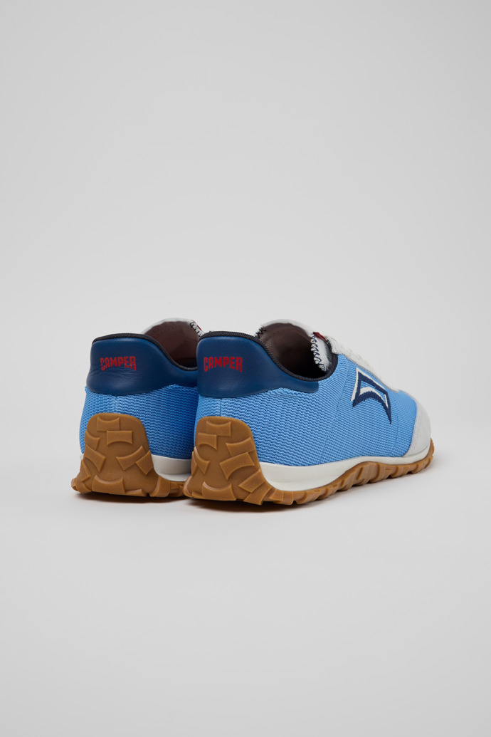 Back view of Drift Walk Multicolor Textile and Nubuck Leather Sneakers for Men.