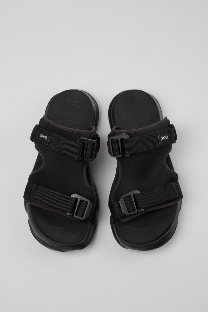 Karst Sandal Schwarze Textilsandalen für Herren.