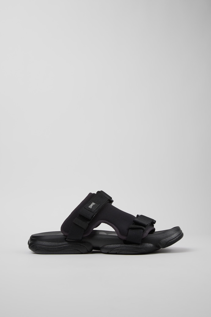 Karst Sandal Schwarze Textilsandalen für Herren.