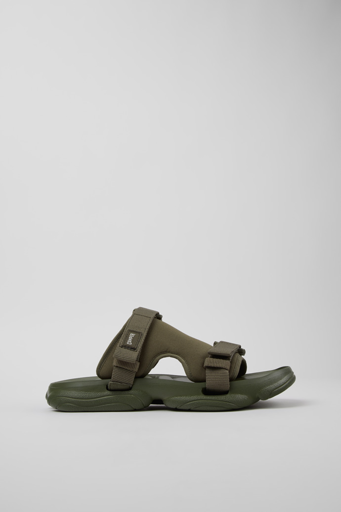 Karst Sandal Grüne Textilsandalen für Herren.