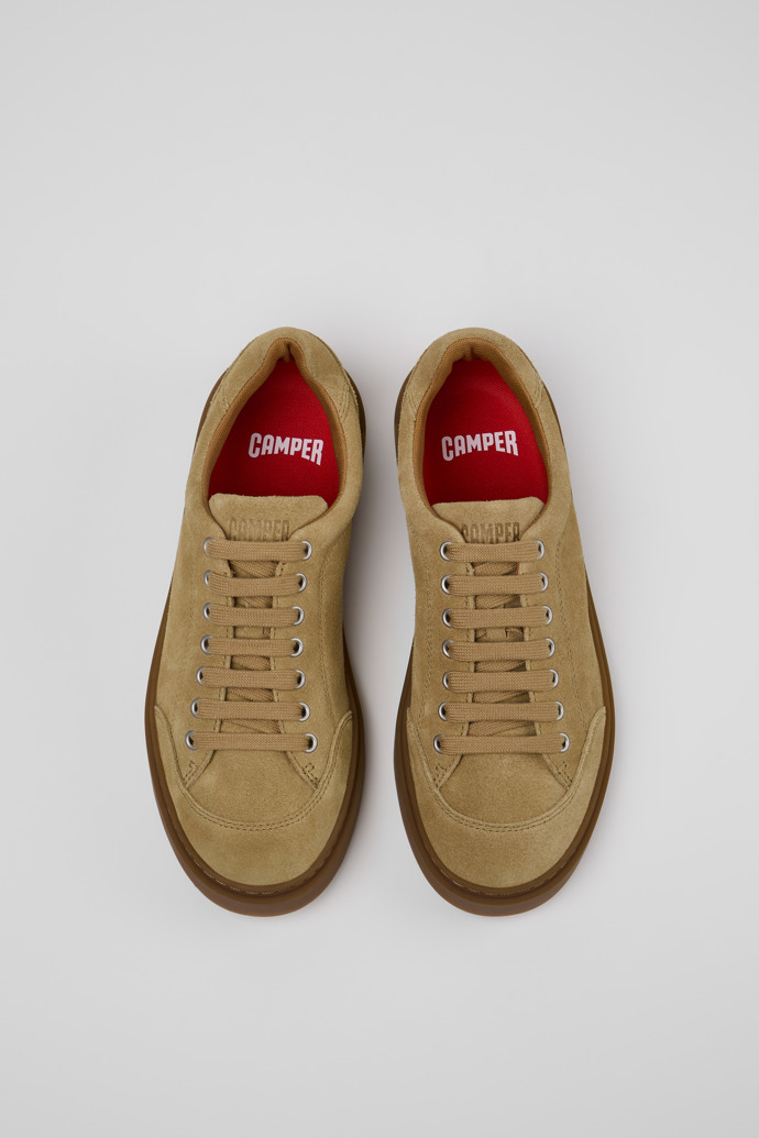 Runner Twentyfive Baskets en cuir velours marron Pour homme.