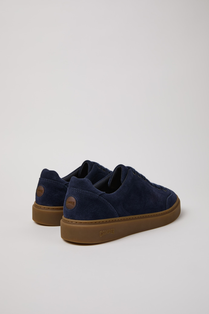 Back view of Runner Twentyfive Blue Suede Sneakers for Men.