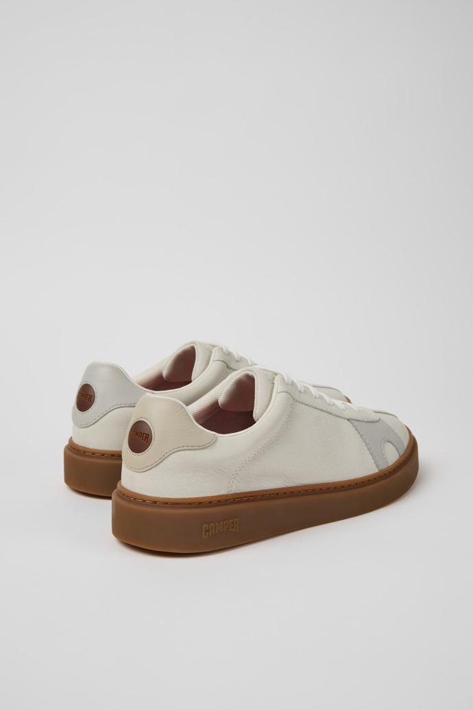 Back view of Twins Multicolor Leather Sneakers for Men.