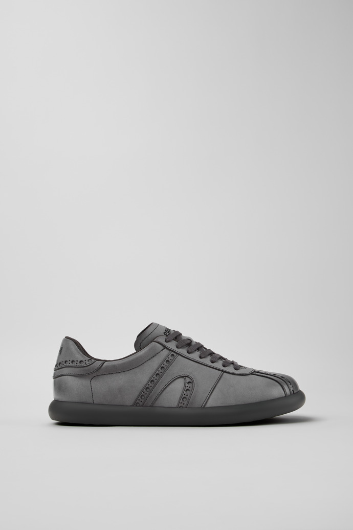 Twins Graue Ledersneaker für Herren.