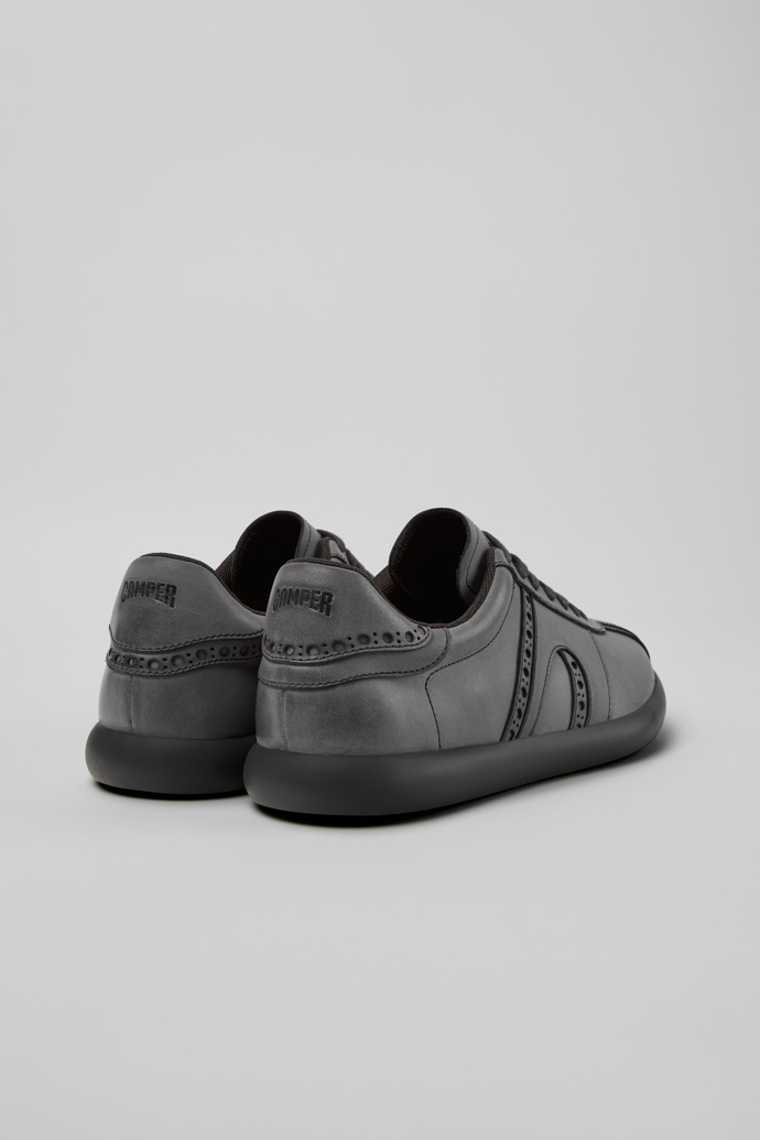 Twins Graue Ledersneaker für Herren.