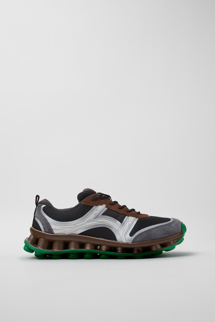 Side view of Pelotissima Multicolor Sorona Textile and Nubuck Sneakers for Men.