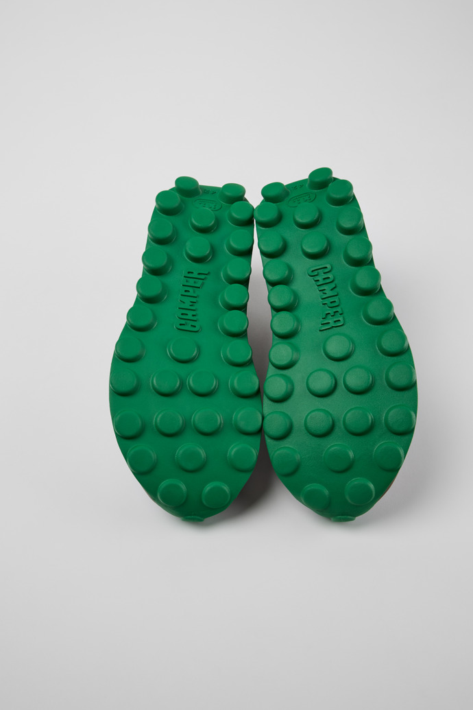 The soles of Pelotissima Multicolor Sorona Textile and Nubuck Sneakers for Men.