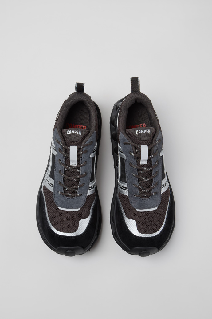 Pelotissima Zapatillas grises de textil y nobuk para hombre.