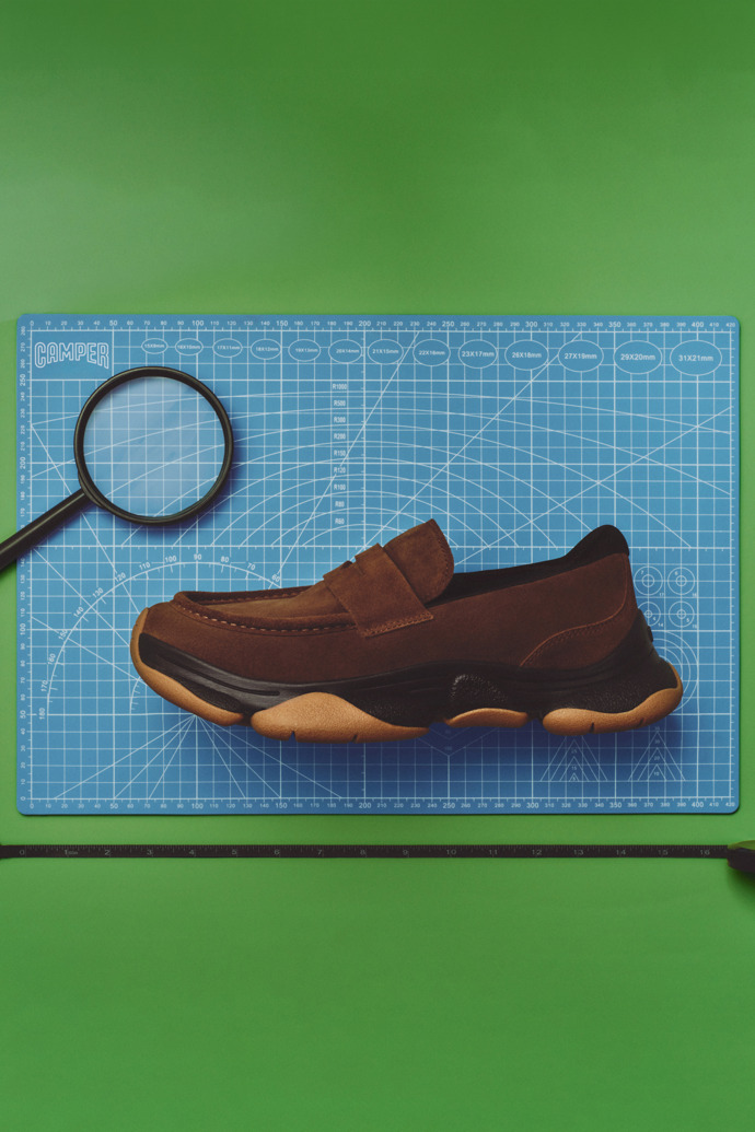 Karst 2 Mocassins de camussa marrons per a home.