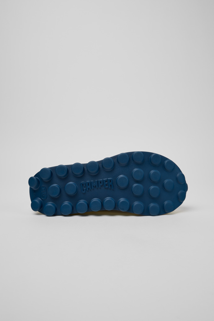The soles of Pelotissima White and Beige Leather and Nubuck Sneakers for Men.
