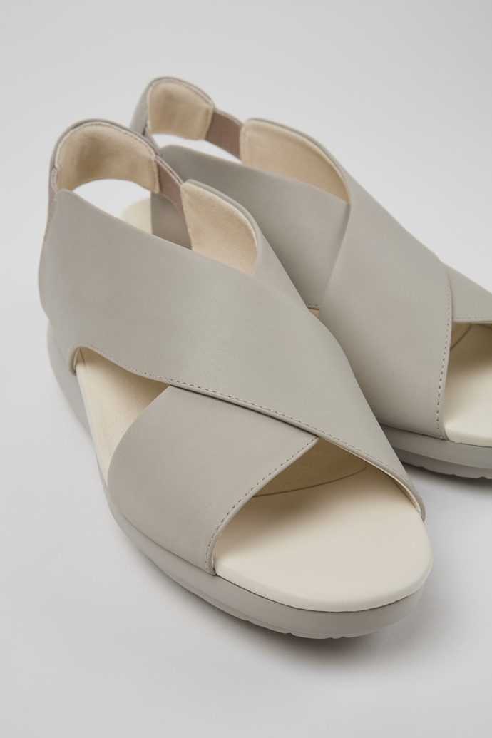 Close-up view of Balloon Grey sandal for women