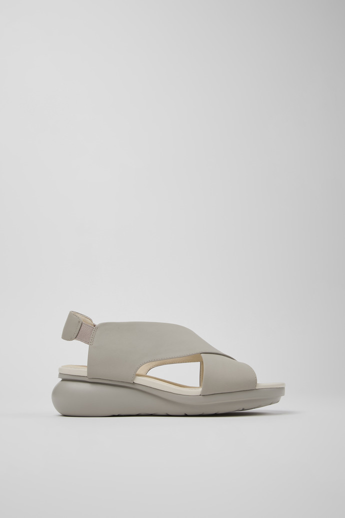 Side view of Balloon Grey sandal for women