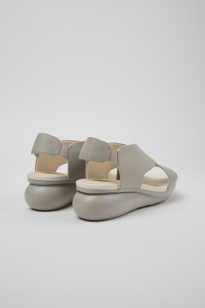 Back view of Balloon Grey sandal for women