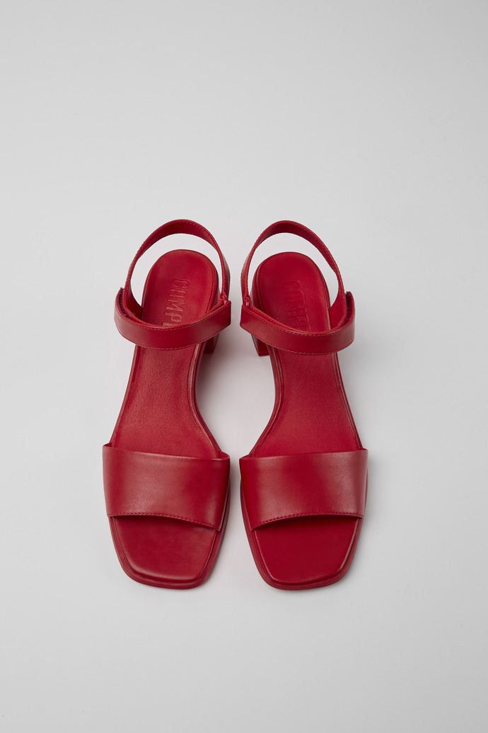 Overhead view of Karolina Women's red sandal