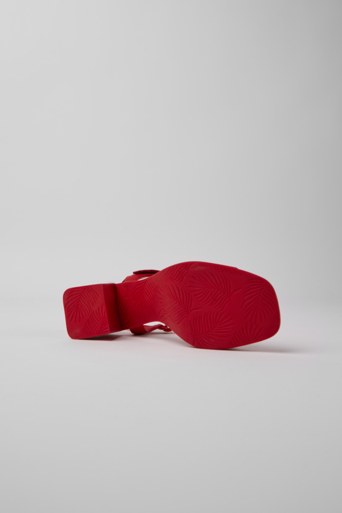 The soles of Karolina Women's red sandal
