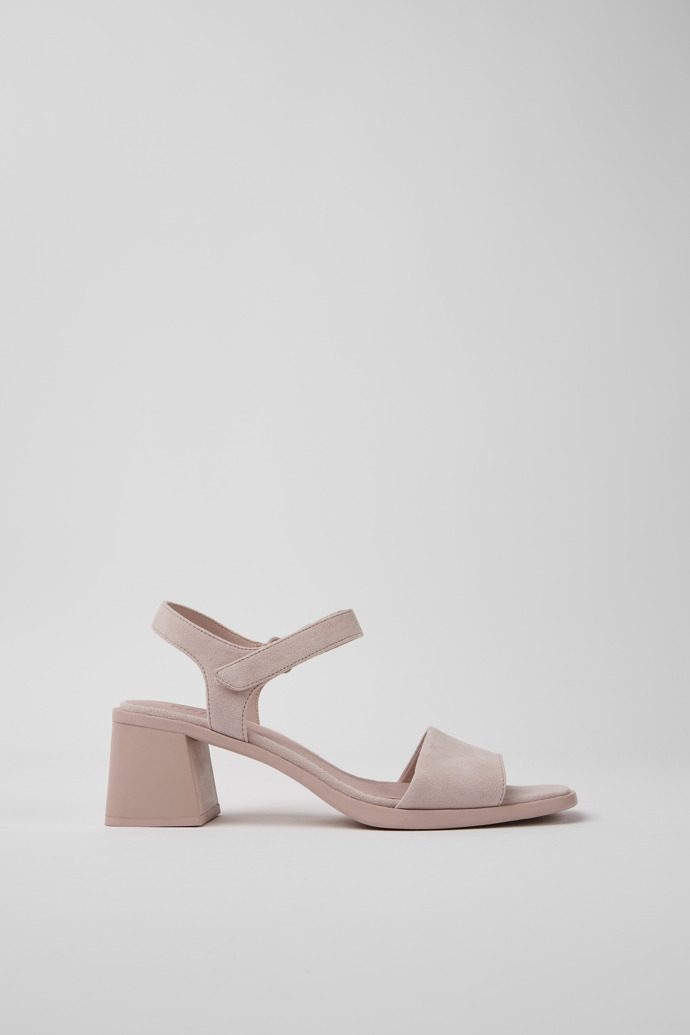 Side view of Karolina Women's light pink sandal