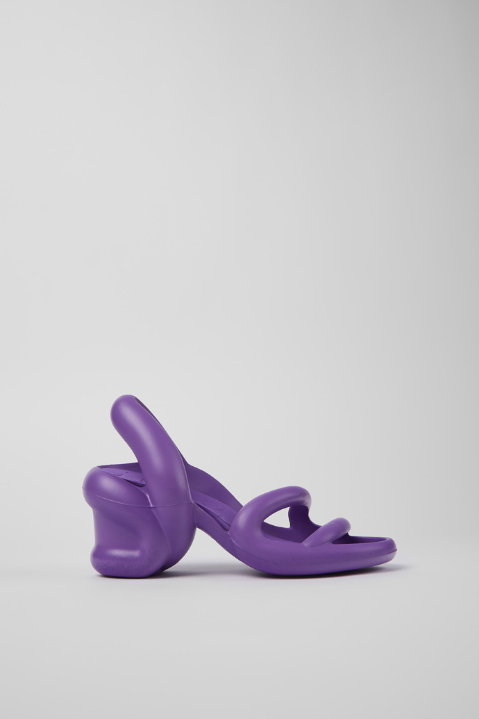 Image of Kobarah Sandales à talon synthétiques violettes pour femme