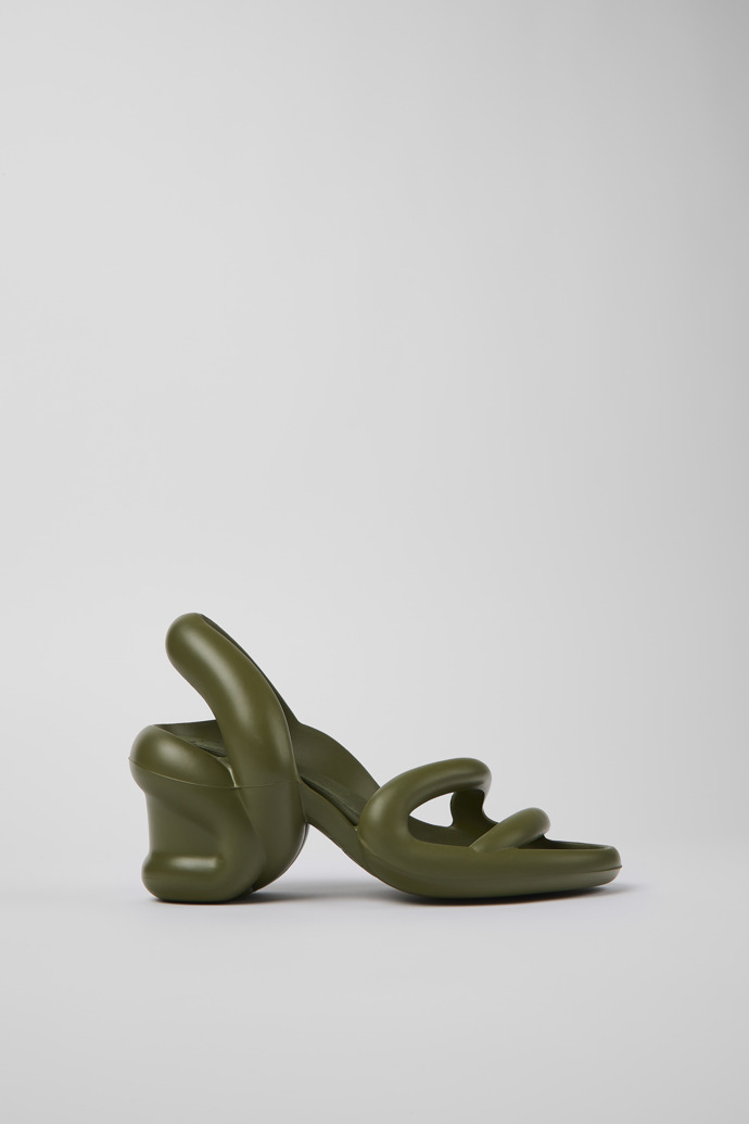 Image of Side view of Kobarah Green unisex Sandal