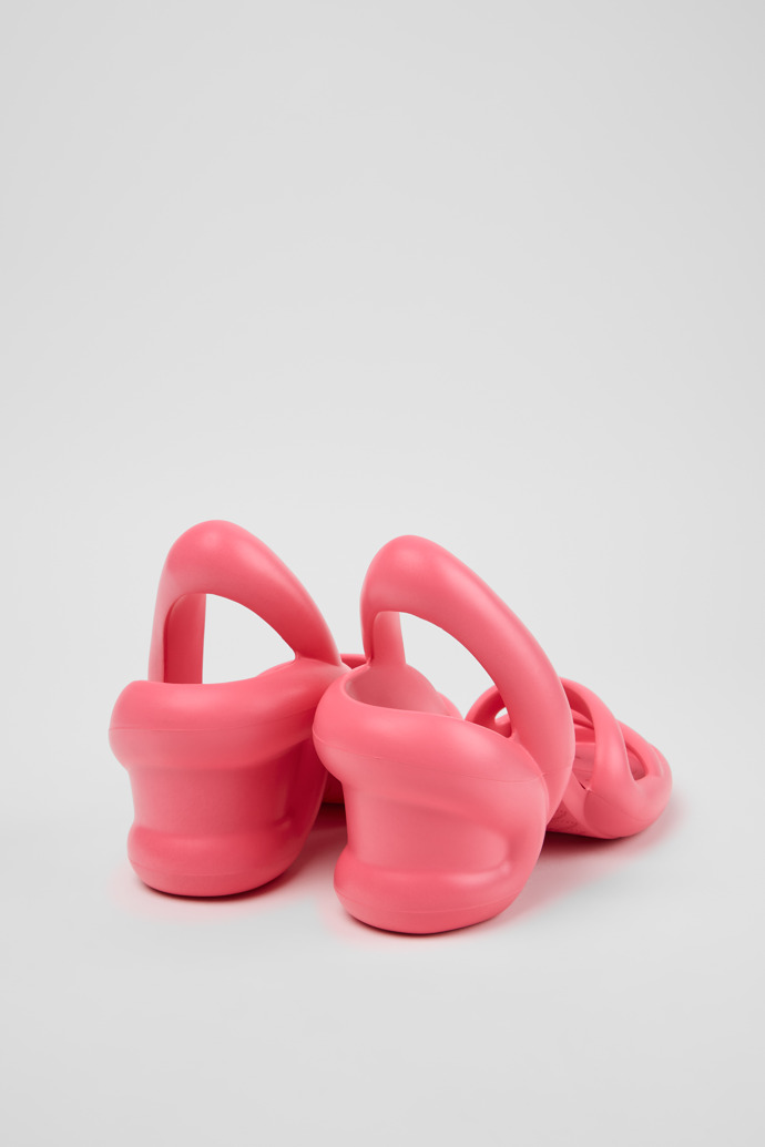 Back view of Kobarah Pink Sandals for Women.