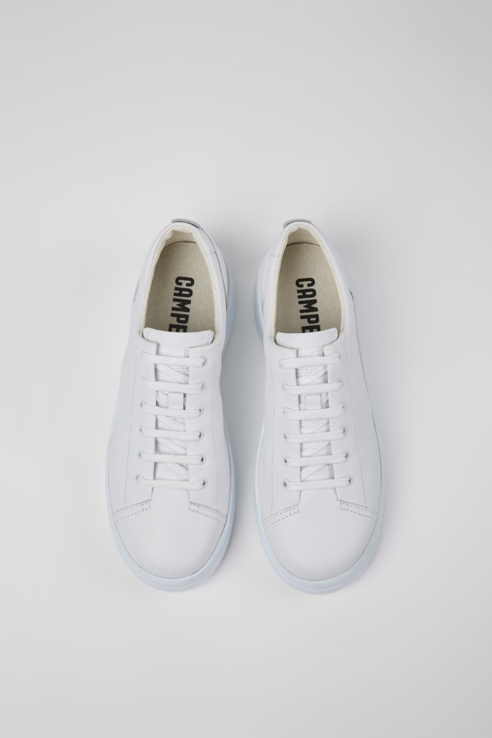 Overhead view of Runner Up White Sneakers for Women