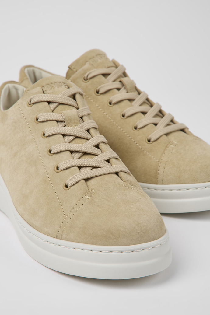 Close-up view of Runner Up Beige sneaker for women