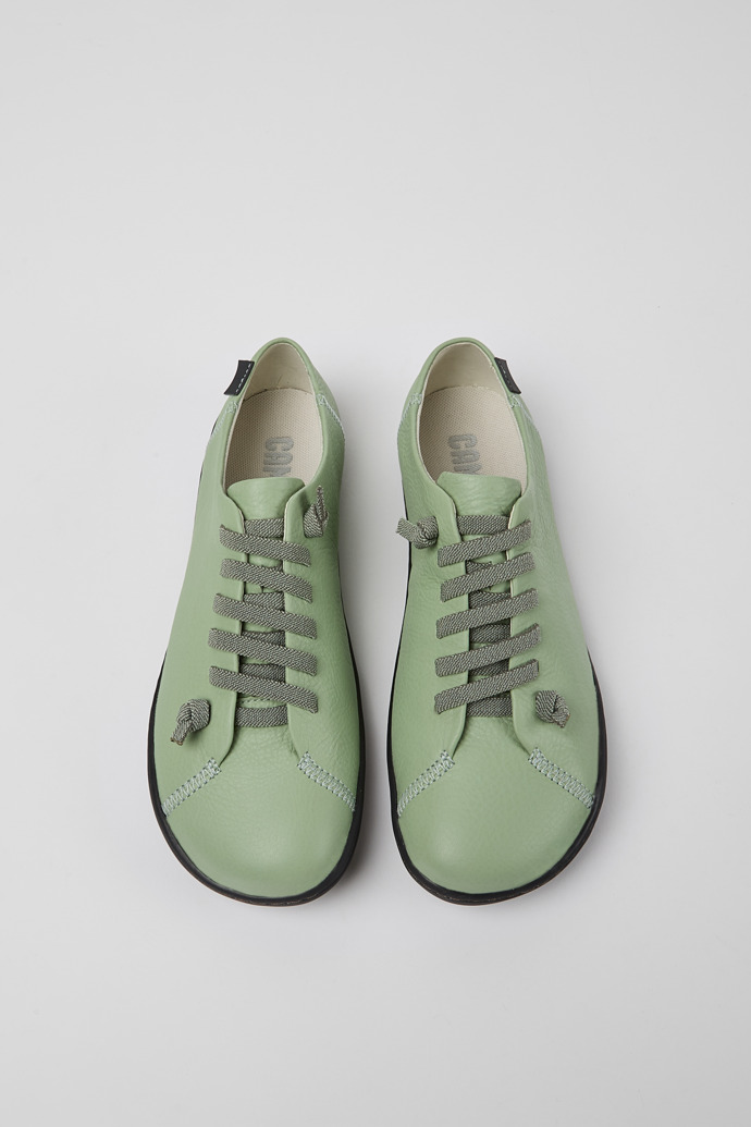 Overhead view of Peu Green shoes for women